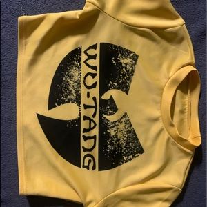 Yellow-Goldish Wu-Tung Crop Top shirt. Says XL, but runs small.